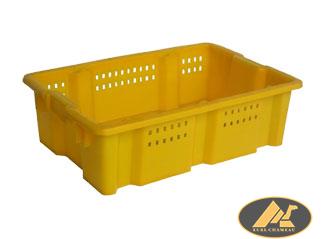 Y38 Reversible Piled Plastic Crate