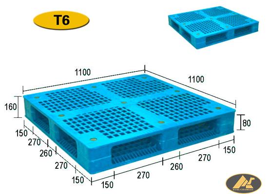 T6 double faced mesh pallet