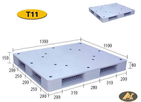 T11 double faced flatbed pallet