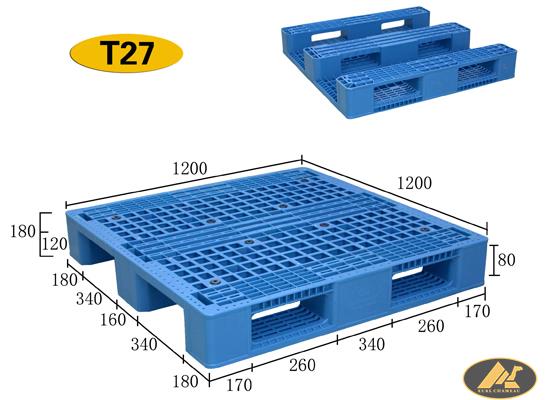 T27 H-shaped mesh pallet