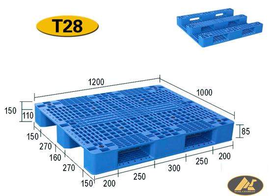 T28 H-shaped mesh pallet
