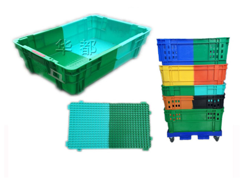 X270 Double-color Reversible Stackable Plastic Box